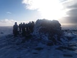 The party on the summit of Meall Chuaich (credit Dennis Underwood)